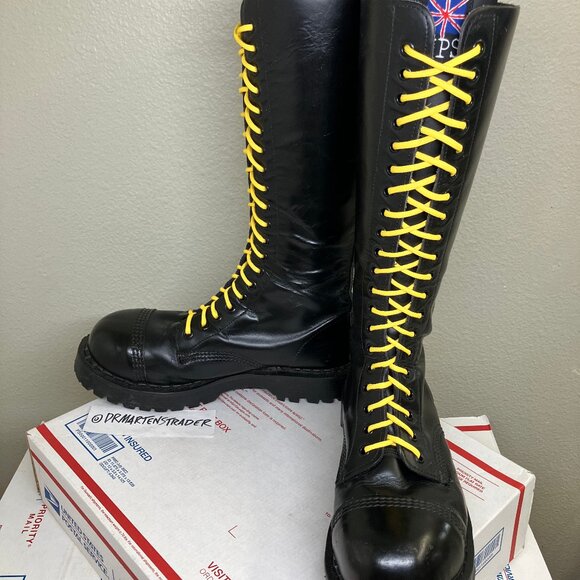 England Steel Toe NPS boots Wmns. US 8.5 solovair 20-eye gripfast dr. martens oi - Picture 10 of 16